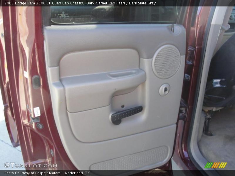 Dark Garnet Red Pearl / Dark Slate Gray 2003 Dodge Ram 3500 ST Quad Cab Chassis