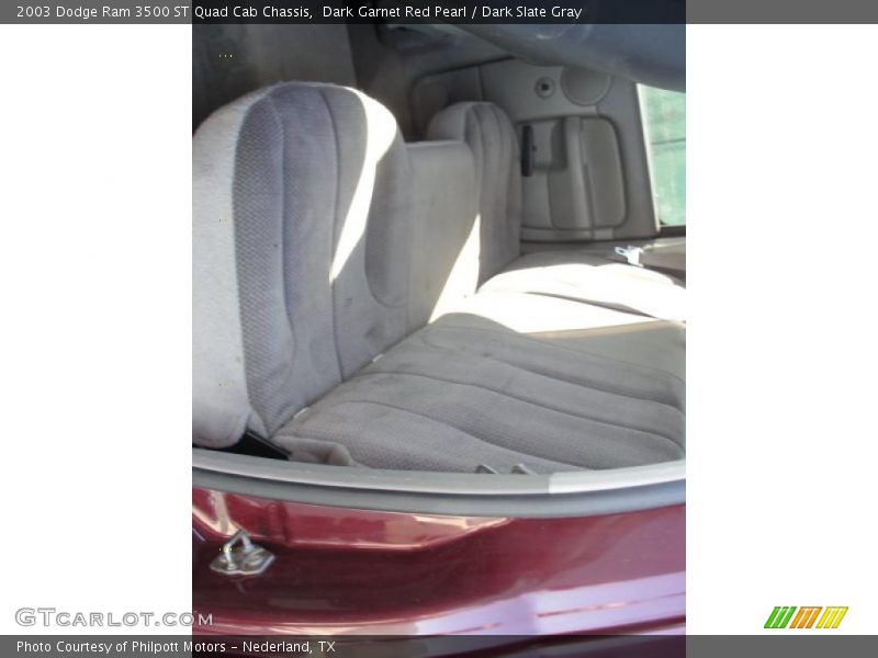 Dark Garnet Red Pearl / Dark Slate Gray 2003 Dodge Ram 3500 ST Quad Cab Chassis
