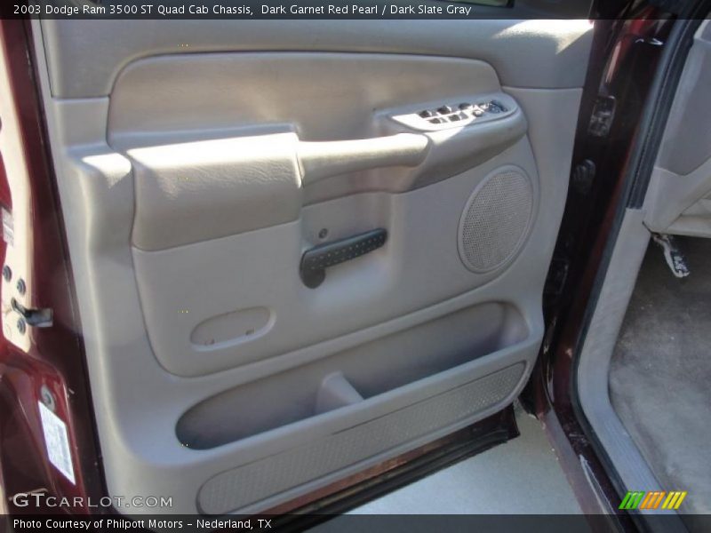Dark Garnet Red Pearl / Dark Slate Gray 2003 Dodge Ram 3500 ST Quad Cab Chassis