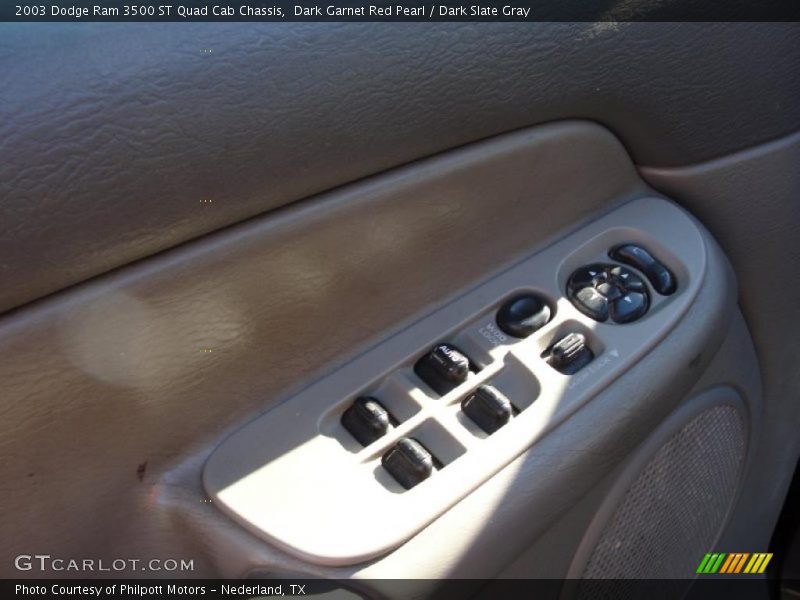 Dark Garnet Red Pearl / Dark Slate Gray 2003 Dodge Ram 3500 ST Quad Cab Chassis