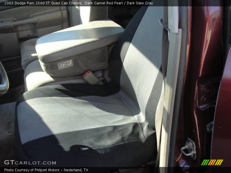 Dark Garnet Red Pearl / Dark Slate Gray 2003 Dodge Ram 3500 ST Quad Cab Chassis