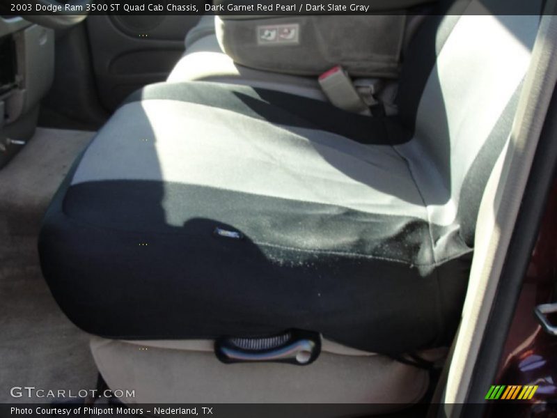 Dark Garnet Red Pearl / Dark Slate Gray 2003 Dodge Ram 3500 ST Quad Cab Chassis