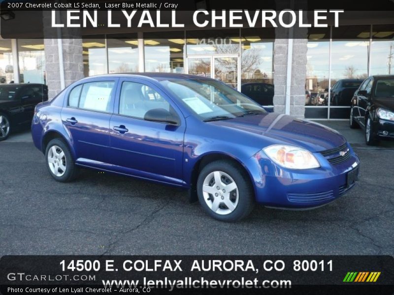 Laser Blue Metallic / Gray 2007 Chevrolet Cobalt LS Sedan