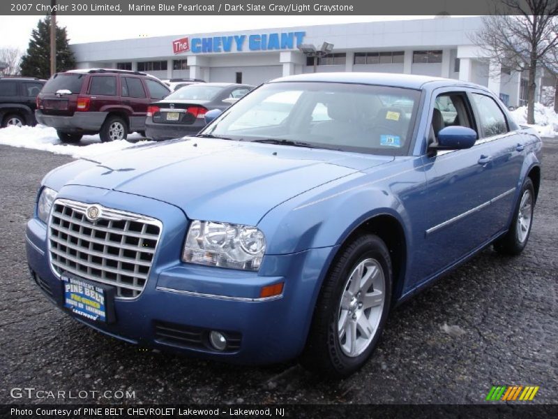 Marine Blue Pearlcoat / Dark Slate Gray/Light Graystone 2007 Chrysler 300 Limited