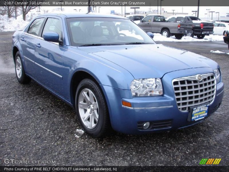 Marine Blue Pearlcoat / Dark Slate Gray/Light Graystone 2007 Chrysler 300 Limited