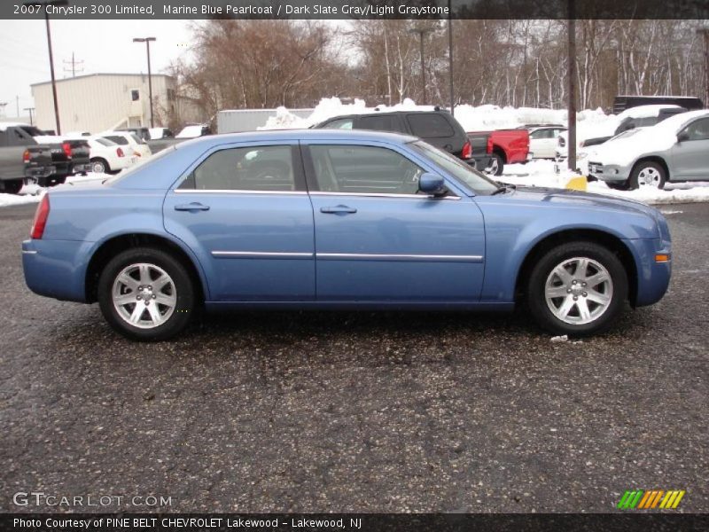 Marine Blue Pearlcoat / Dark Slate Gray/Light Graystone 2007 Chrysler 300 Limited