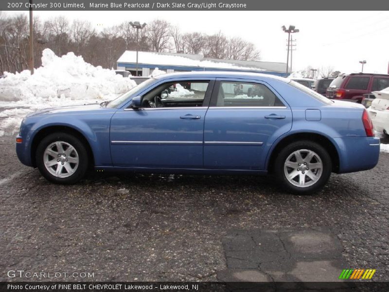 Marine Blue Pearlcoat / Dark Slate Gray/Light Graystone 2007 Chrysler 300 Limited