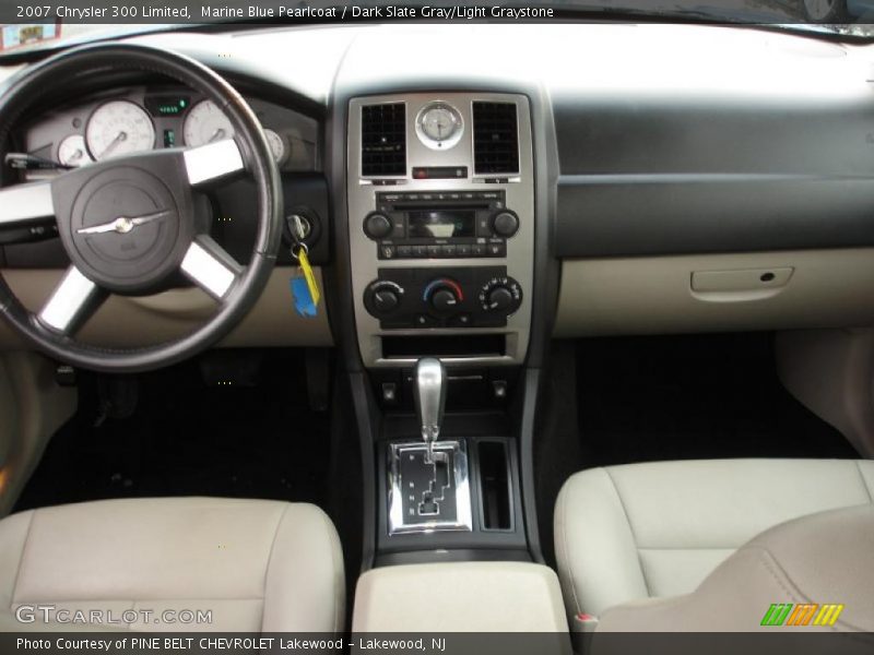Marine Blue Pearlcoat / Dark Slate Gray/Light Graystone 2007 Chrysler 300 Limited