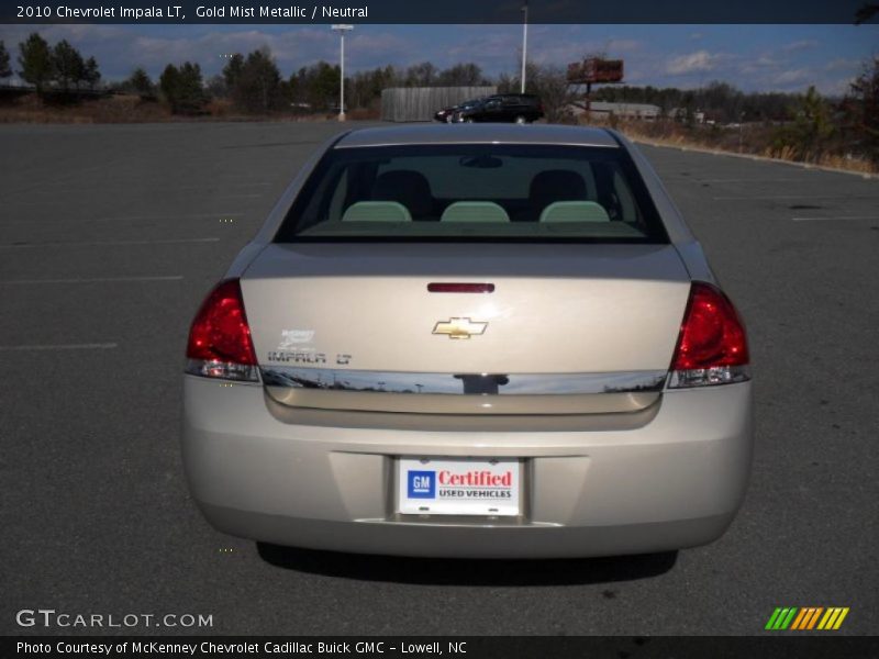 Gold Mist Metallic / Neutral 2010 Chevrolet Impala LT