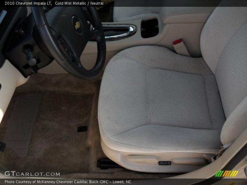 Gold Mist Metallic / Neutral 2010 Chevrolet Impala LT