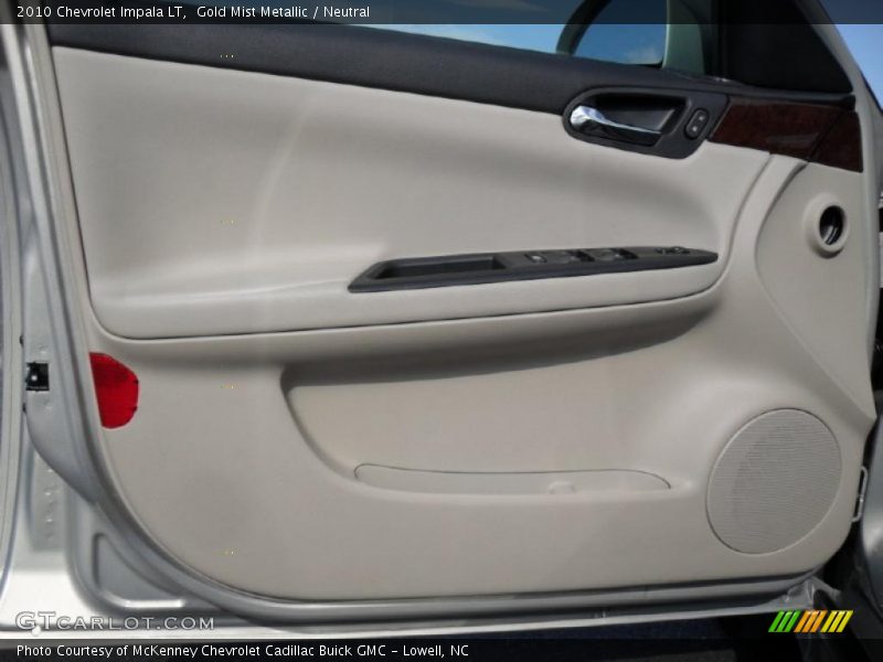 Gold Mist Metallic / Neutral 2010 Chevrolet Impala LT