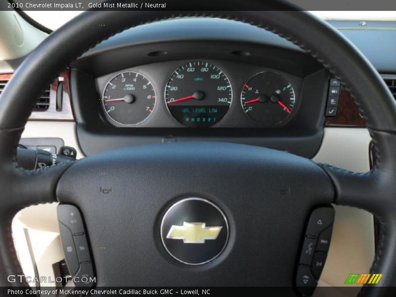 Gold Mist Metallic / Neutral 2010 Chevrolet Impala LT