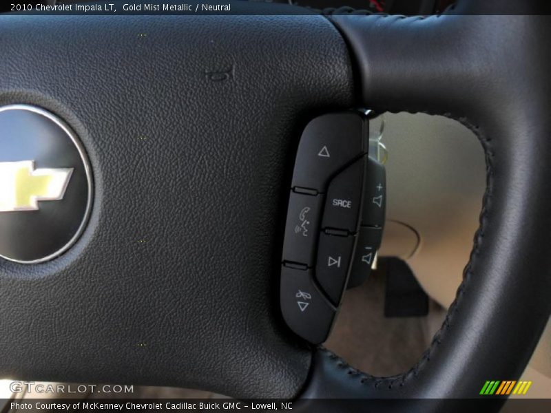 Gold Mist Metallic / Neutral 2010 Chevrolet Impala LT
