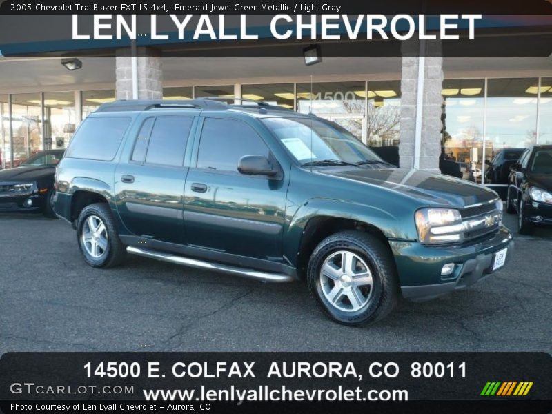 Emerald Jewel Green Metallic / Light Gray 2005 Chevrolet TrailBlazer EXT LS 4x4