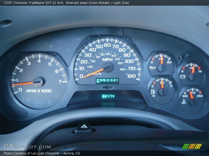 Emerald Jewel Green Metallic / Light Gray 2005 Chevrolet TrailBlazer EXT LS 4x4