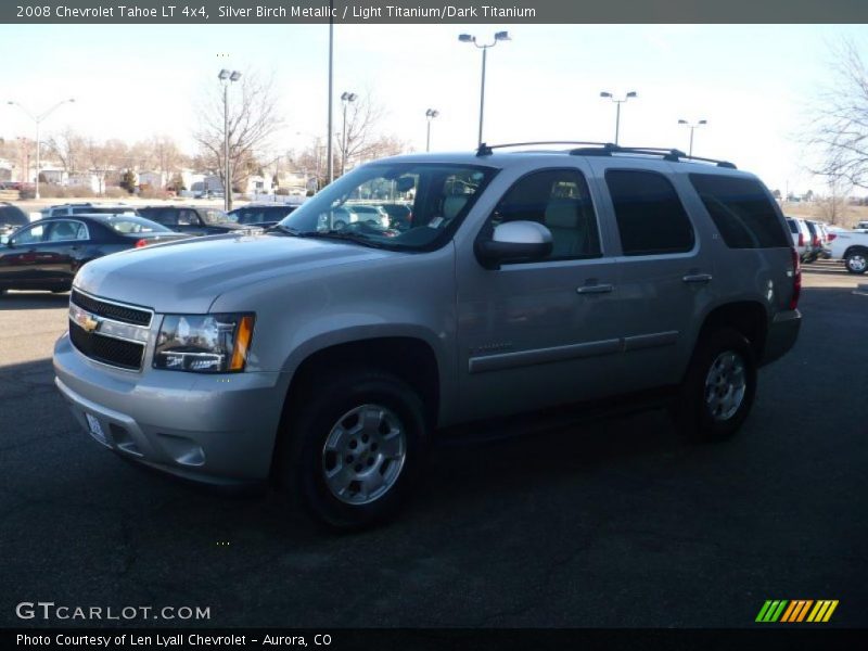 Silver Birch Metallic / Light Titanium/Dark Titanium 2008 Chevrolet Tahoe LT 4x4