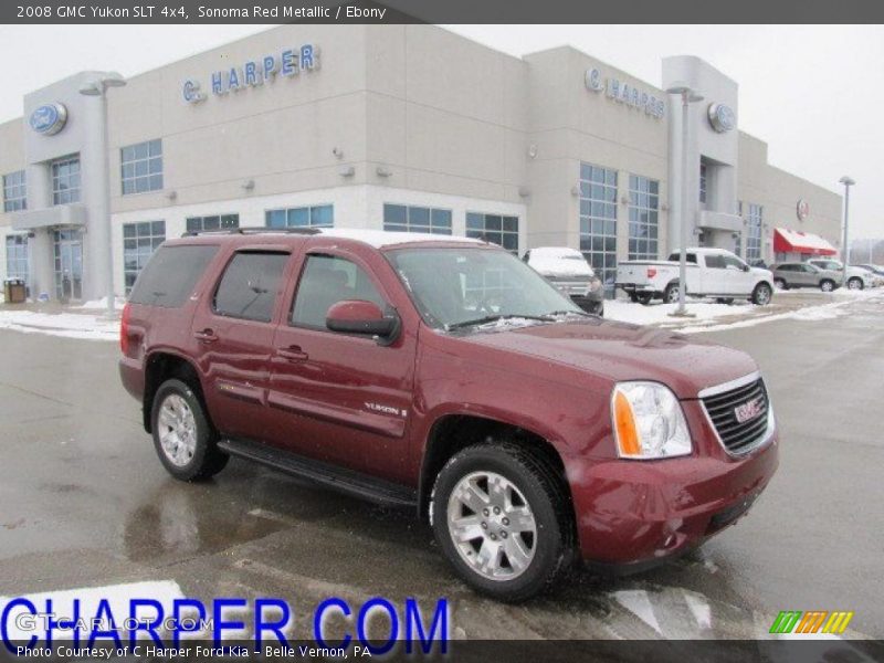 Sonoma Red Metallic / Ebony 2008 GMC Yukon SLT 4x4