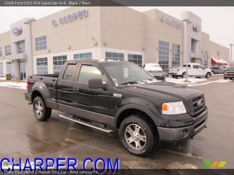 Black / Black 2008 Ford F150 FX4 SuperCab 4x4