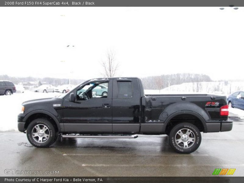 Black / Black 2008 Ford F150 FX4 SuperCab 4x4