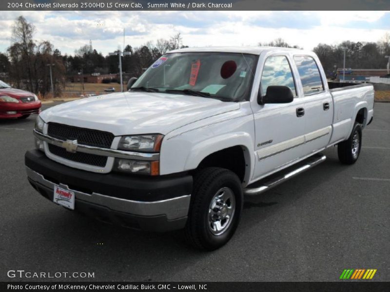 Summit White / Dark Charcoal 2004 Chevrolet Silverado 2500HD LS Crew Cab