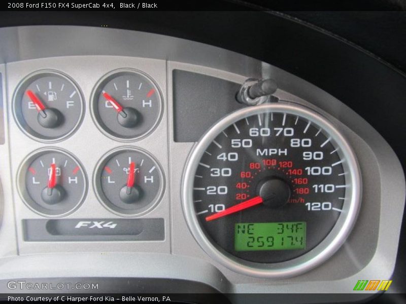 Black / Black 2008 Ford F150 FX4 SuperCab 4x4