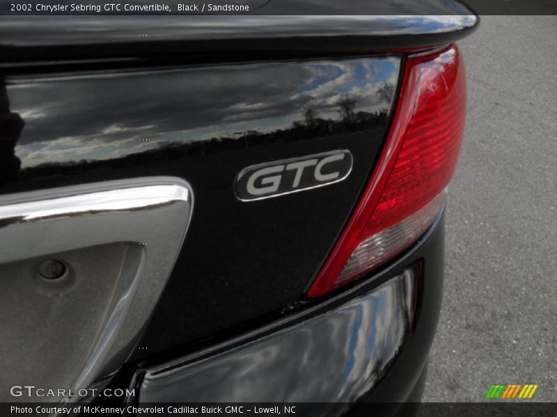Black / Sandstone 2002 Chrysler Sebring GTC Convertible