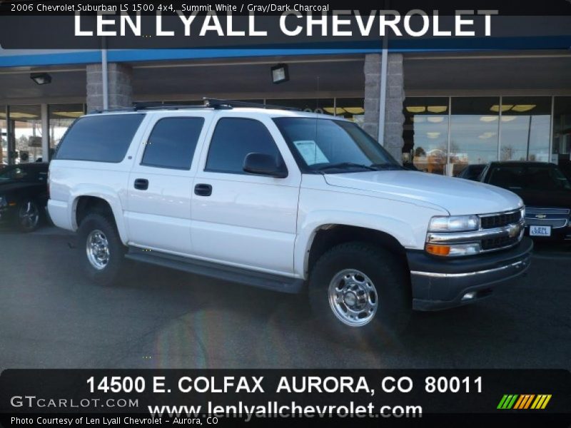 Summit White / Gray/Dark Charcoal 2006 Chevrolet Suburban LS 1500 4x4