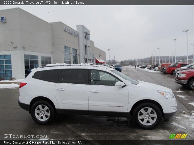 Summit White / Ebony 2009 Chevrolet Traverse LT AWD
