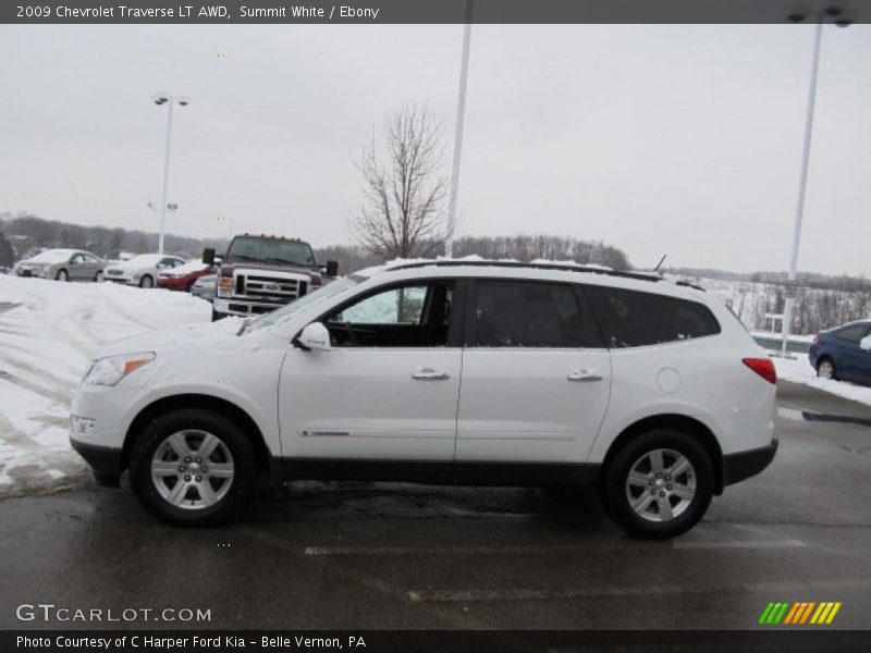 Summit White / Ebony 2009 Chevrolet Traverse LT AWD