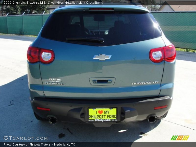 Silver Moss Metallic / Light Gray/Ebony 2009 Chevrolet Traverse LTZ