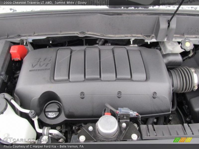 Summit White / Ebony 2009 Chevrolet Traverse LT AWD