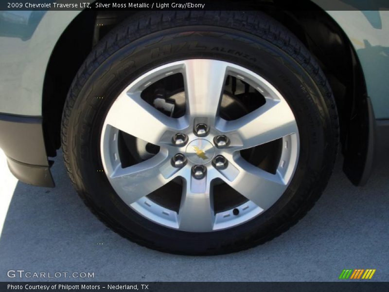 Silver Moss Metallic / Light Gray/Ebony 2009 Chevrolet Traverse LTZ