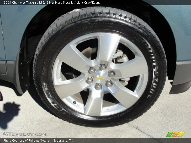 Silver Moss Metallic / Light Gray/Ebony 2009 Chevrolet Traverse LTZ