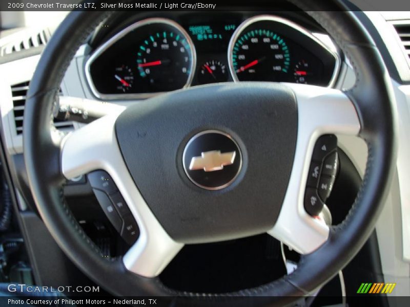 Silver Moss Metallic / Light Gray/Ebony 2009 Chevrolet Traverse LTZ