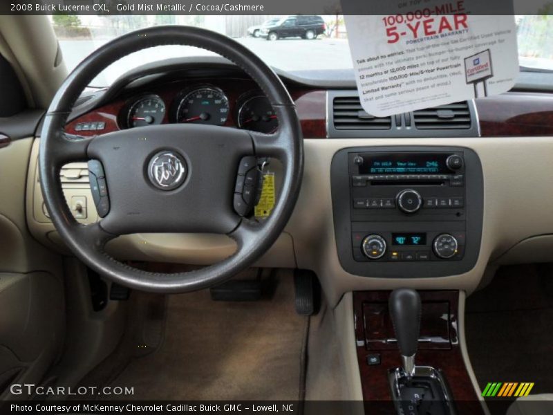 Gold Mist Metallic / Cocoa/Cashmere 2008 Buick Lucerne CXL