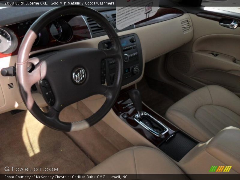 Gold Mist Metallic / Cocoa/Cashmere 2008 Buick Lucerne CXL