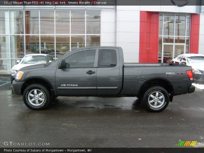 Smoke Metallic / Charcoal 2010 Nissan Titan PRO-4X King Cab 4x4