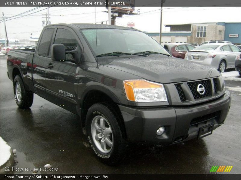 Smoke Metallic / Charcoal 2010 Nissan Titan PRO-4X King Cab 4x4