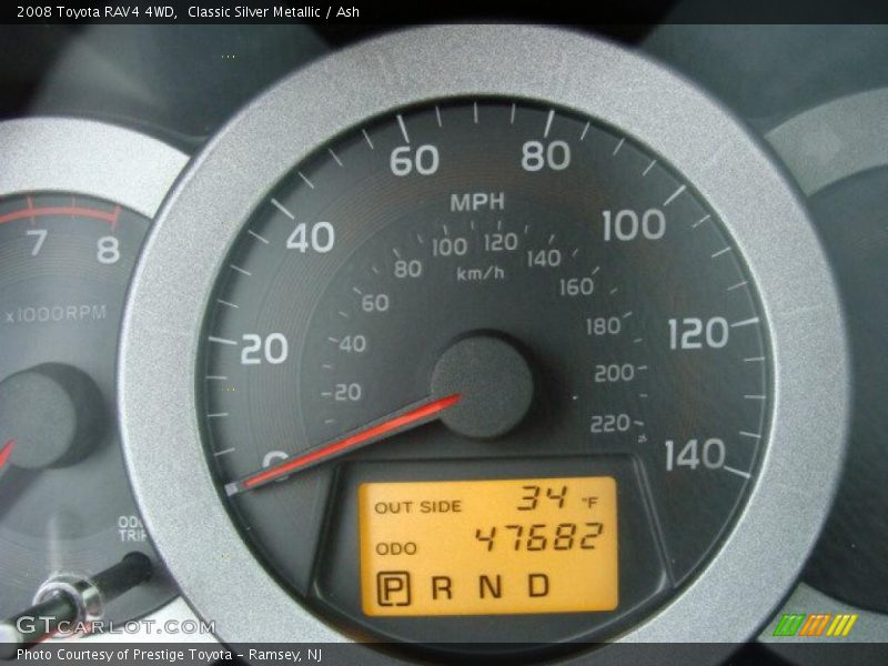 Classic Silver Metallic / Ash 2008 Toyota RAV4 4WD