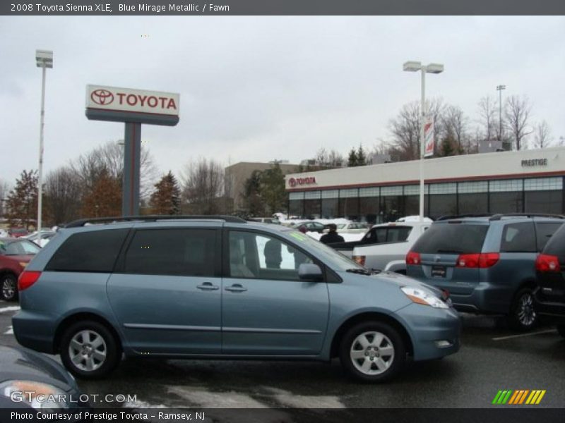 Blue Mirage Metallic / Fawn 2008 Toyota Sienna XLE