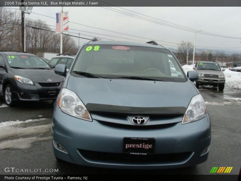 Blue Mirage Metallic / Fawn 2008 Toyota Sienna XLE