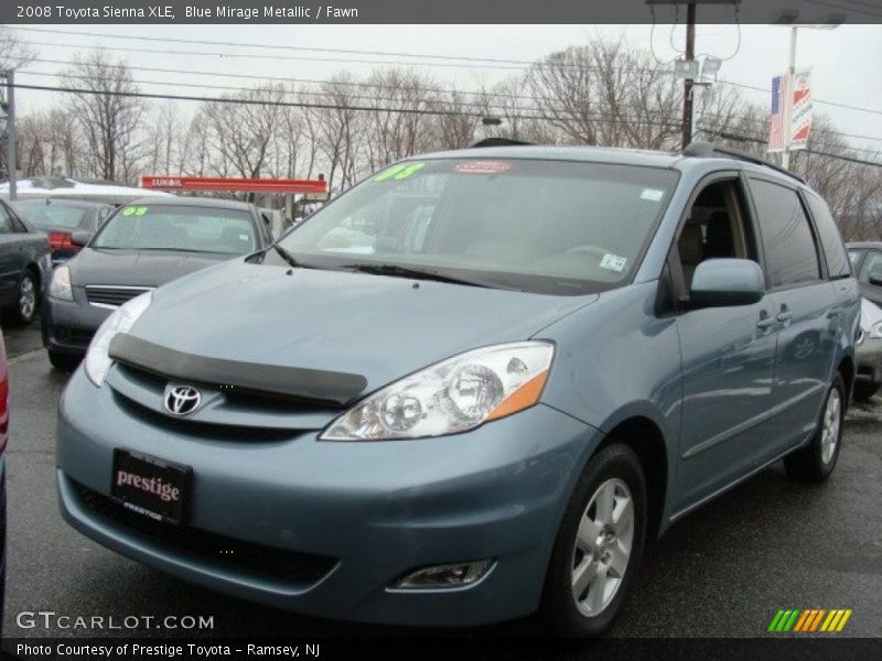 Blue Mirage Metallic / Fawn 2008 Toyota Sienna XLE