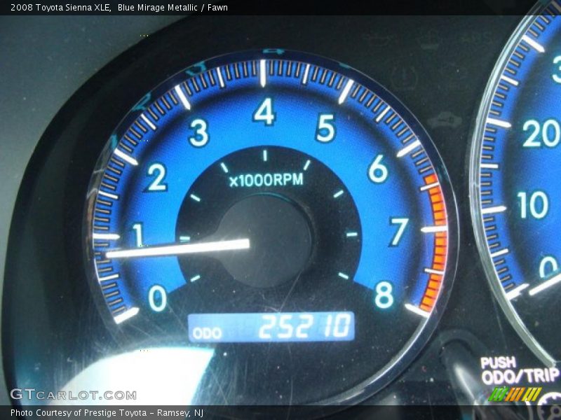 Blue Mirage Metallic / Fawn 2008 Toyota Sienna XLE