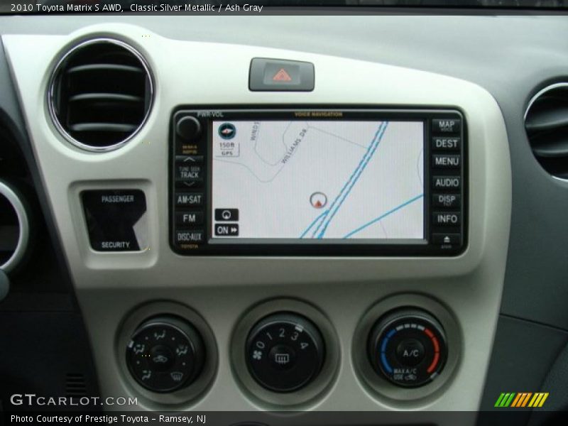 Navigation of 2010 Matrix S AWD