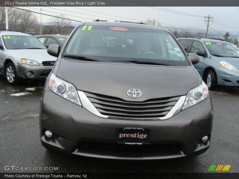 Predawn Gray Mica / Light Gray 2011 Toyota Sienna XLE
