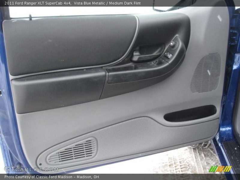 Vista Blue Metallic / Medium Dark Flint 2011 Ford Ranger XLT SuperCab 4x4