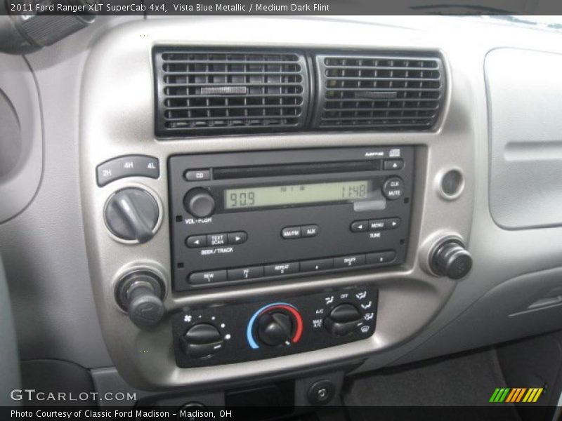 Vista Blue Metallic / Medium Dark Flint 2011 Ford Ranger XLT SuperCab 4x4