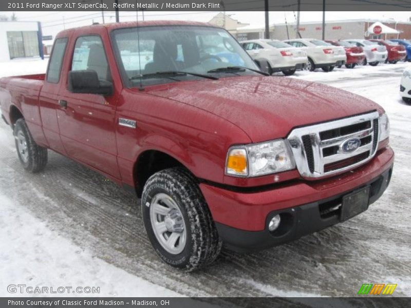 Redfire Metallic / Medium Dark Flint 2011 Ford Ranger XLT SuperCab