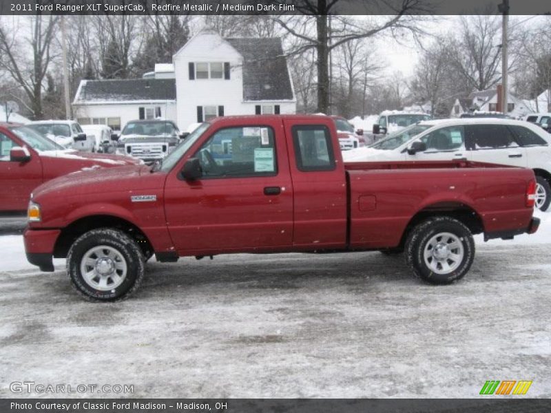 Redfire Metallic / Medium Dark Flint 2011 Ford Ranger XLT SuperCab