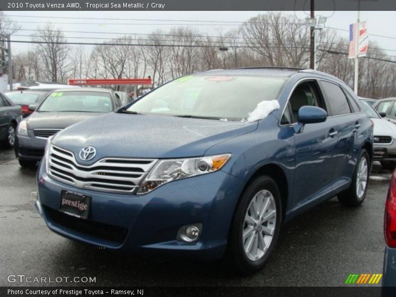 Tropical Sea Metallic / Gray 2010 Toyota Venza AWD